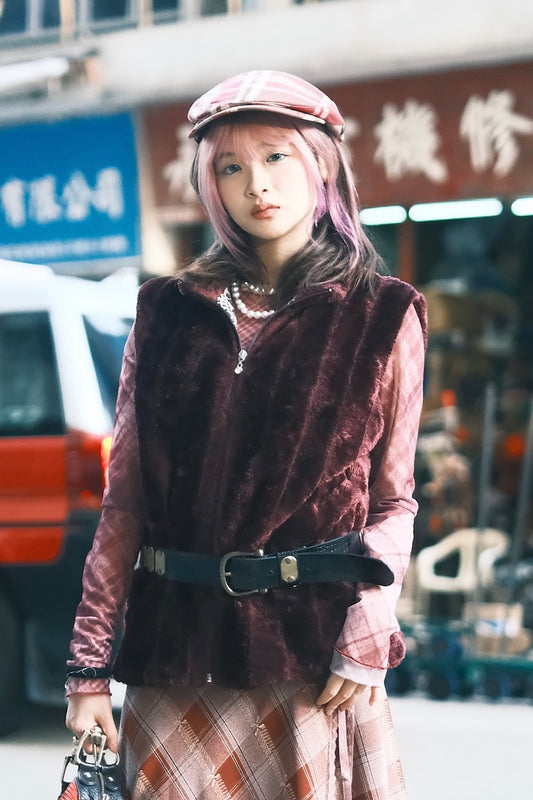 Vintage Faux Furry Vest