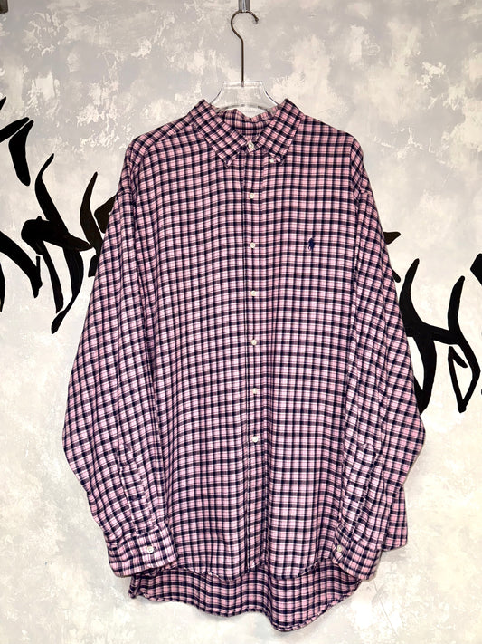 復古長袖 Polo 衫