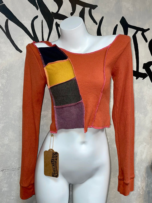 Patchwork Remake Girly Top (Long Sleeve)