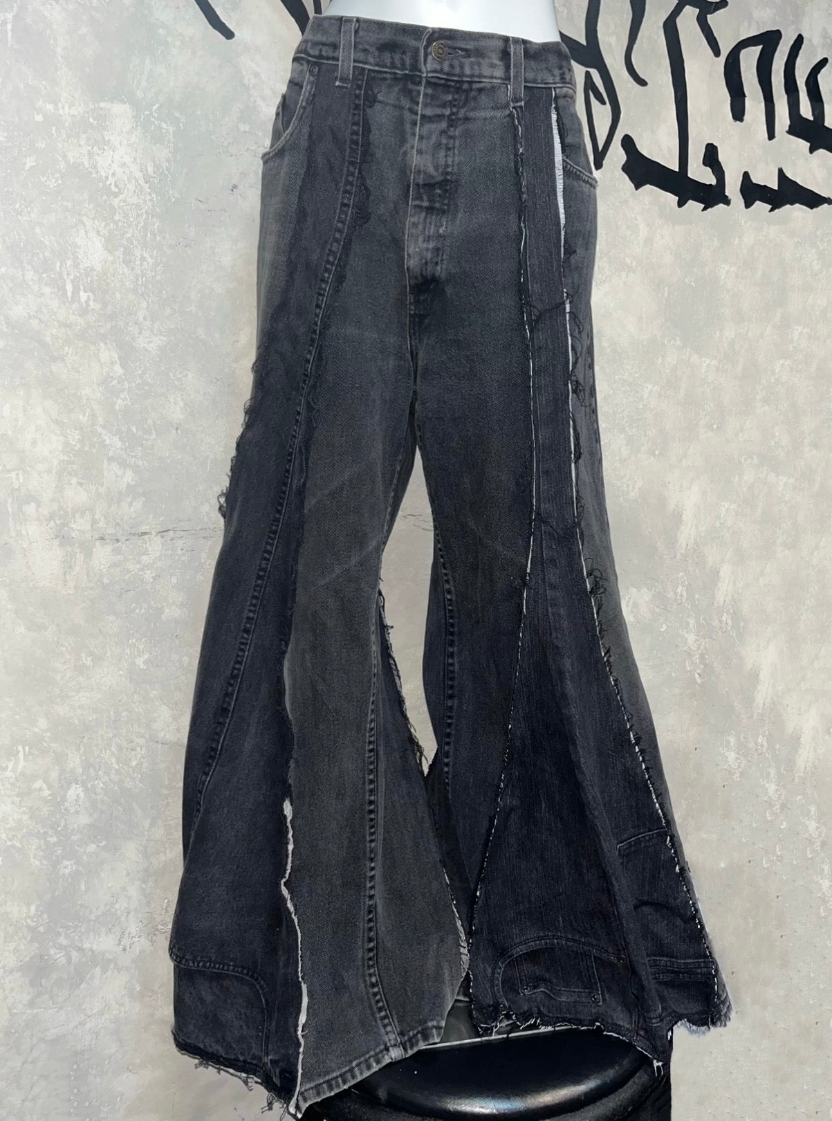 Remake Vintage Jeans（Triangle-Black）#REJTRB003