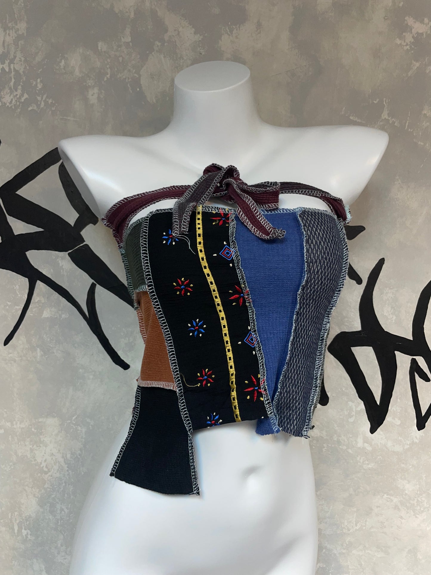 Patchwork Remake Girly Top