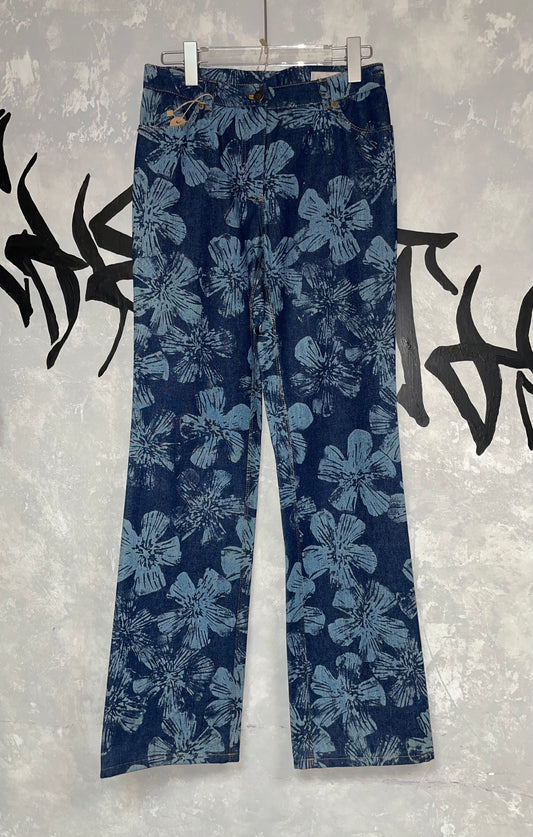 Y2K 中腰喇叭牛仔褲