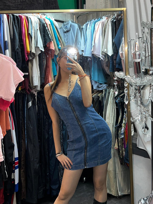 Y2K denim dress