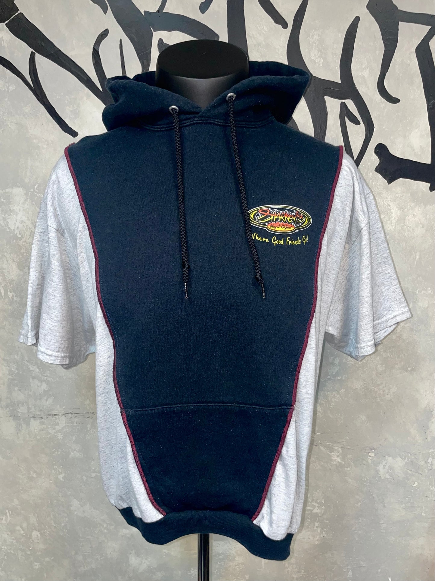 Patchwork Remake Hoodie Tee