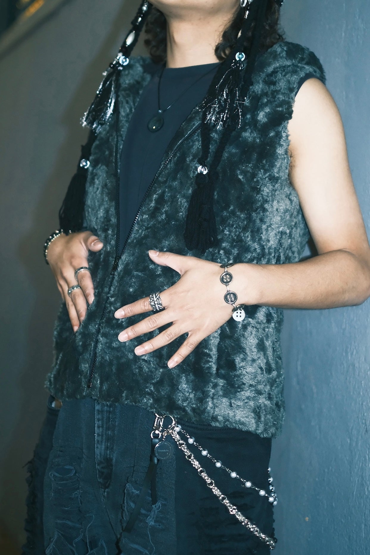 Faux Furry Vintage Vest