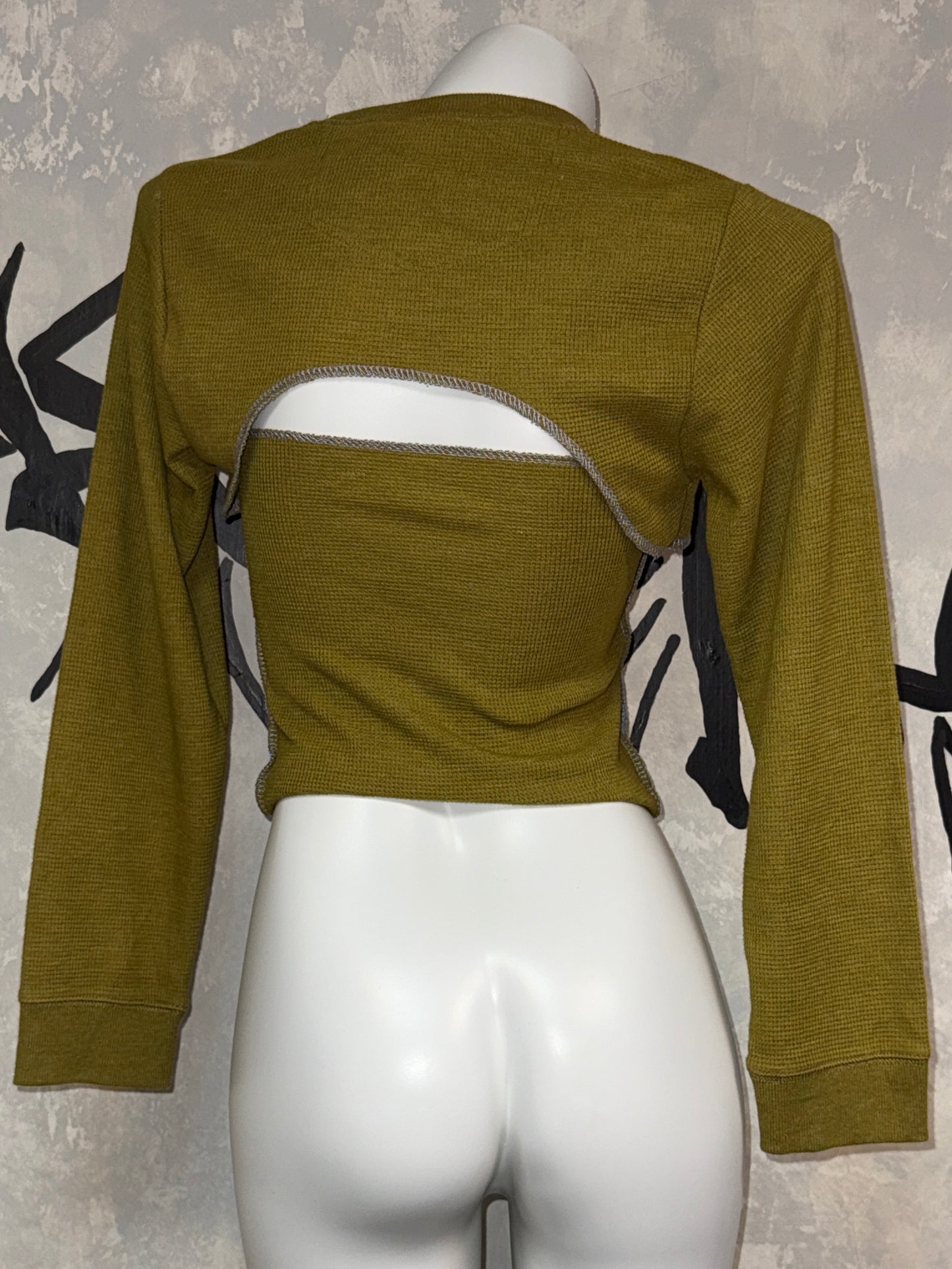 Patchwork Remake Girly Top(Two-Piece)