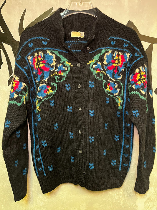 Vintage Patterned Knitting Jacket