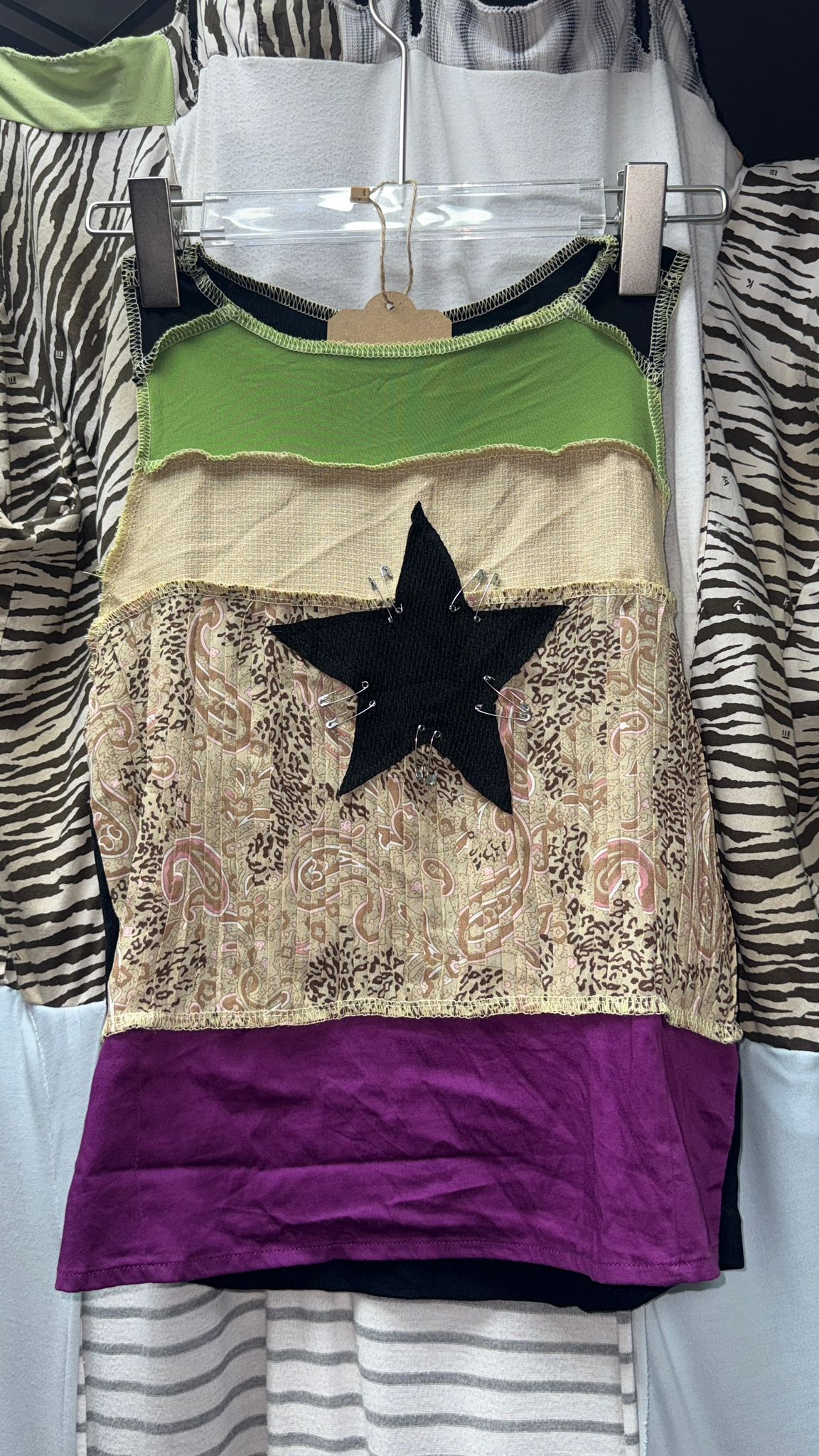 Y2K Core Star-Shaped Remake Girly Top