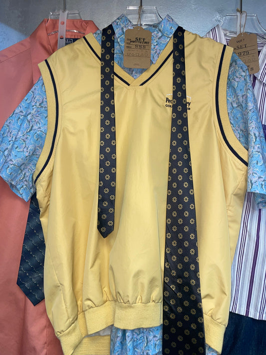 Vintage Set (Shirt+ Sweatshirt Vest + Tie)