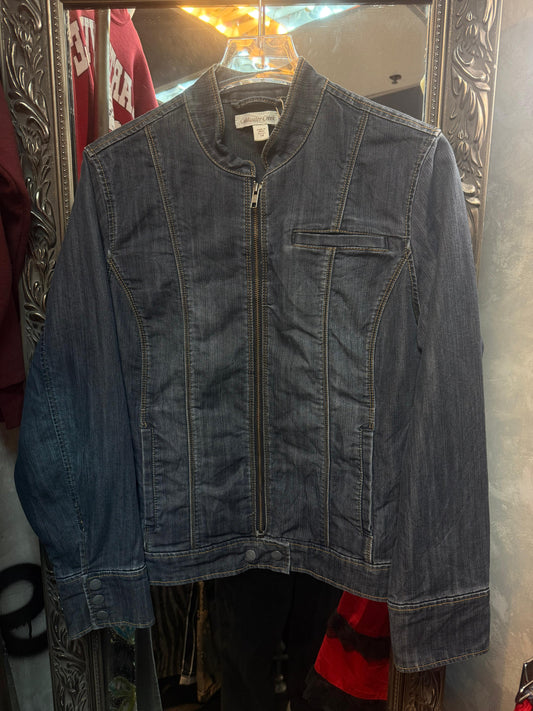 Vtg denim jacket L