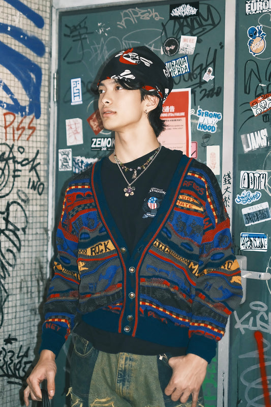 Coogi Style 3D Knitting Jacket