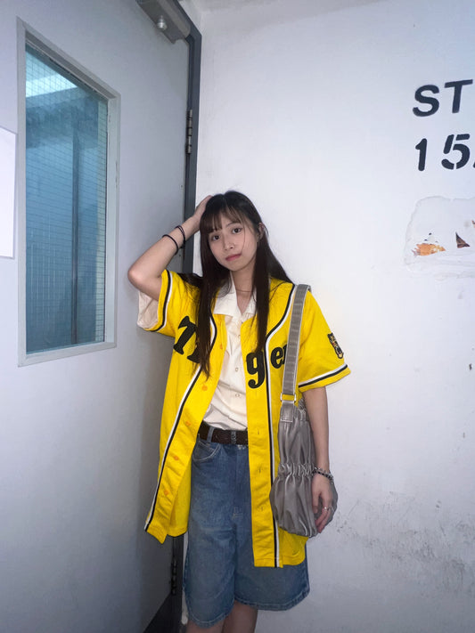 Vtg Baseball Jersey L