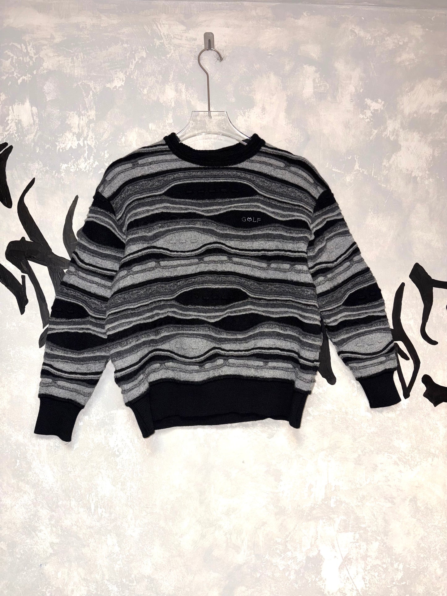 Coogi Style 3D Knitting Sweater