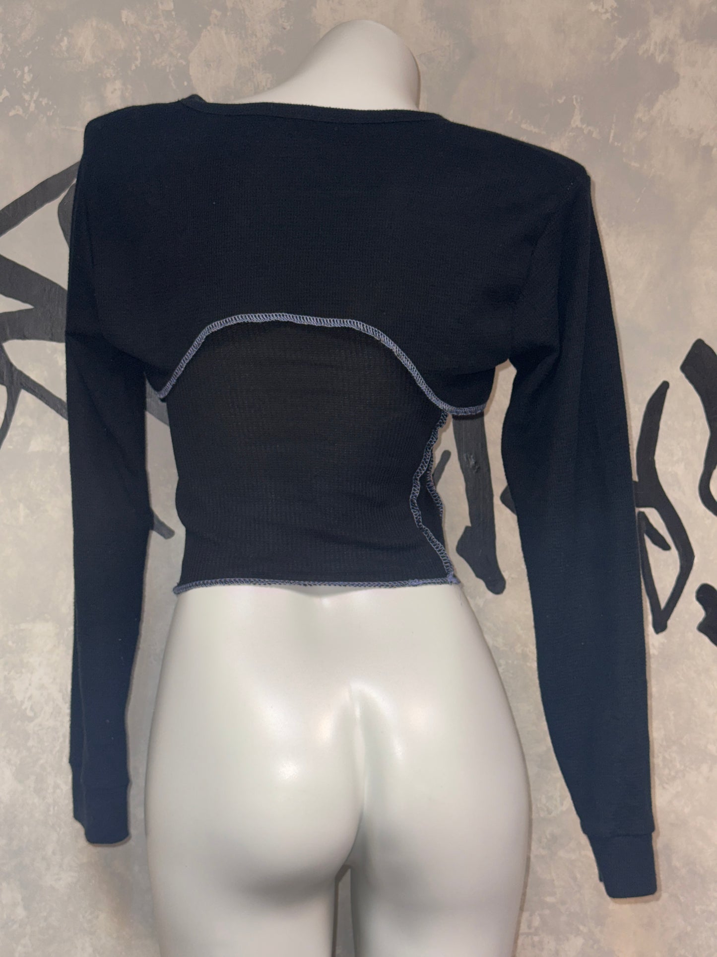 Patchwork Remake Girly Top(Two-piece)