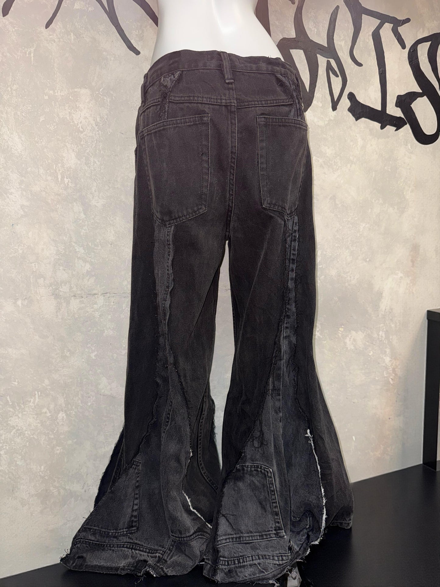 Remake Vintage Jeans（Triangle-Black）#REJTRIB005
