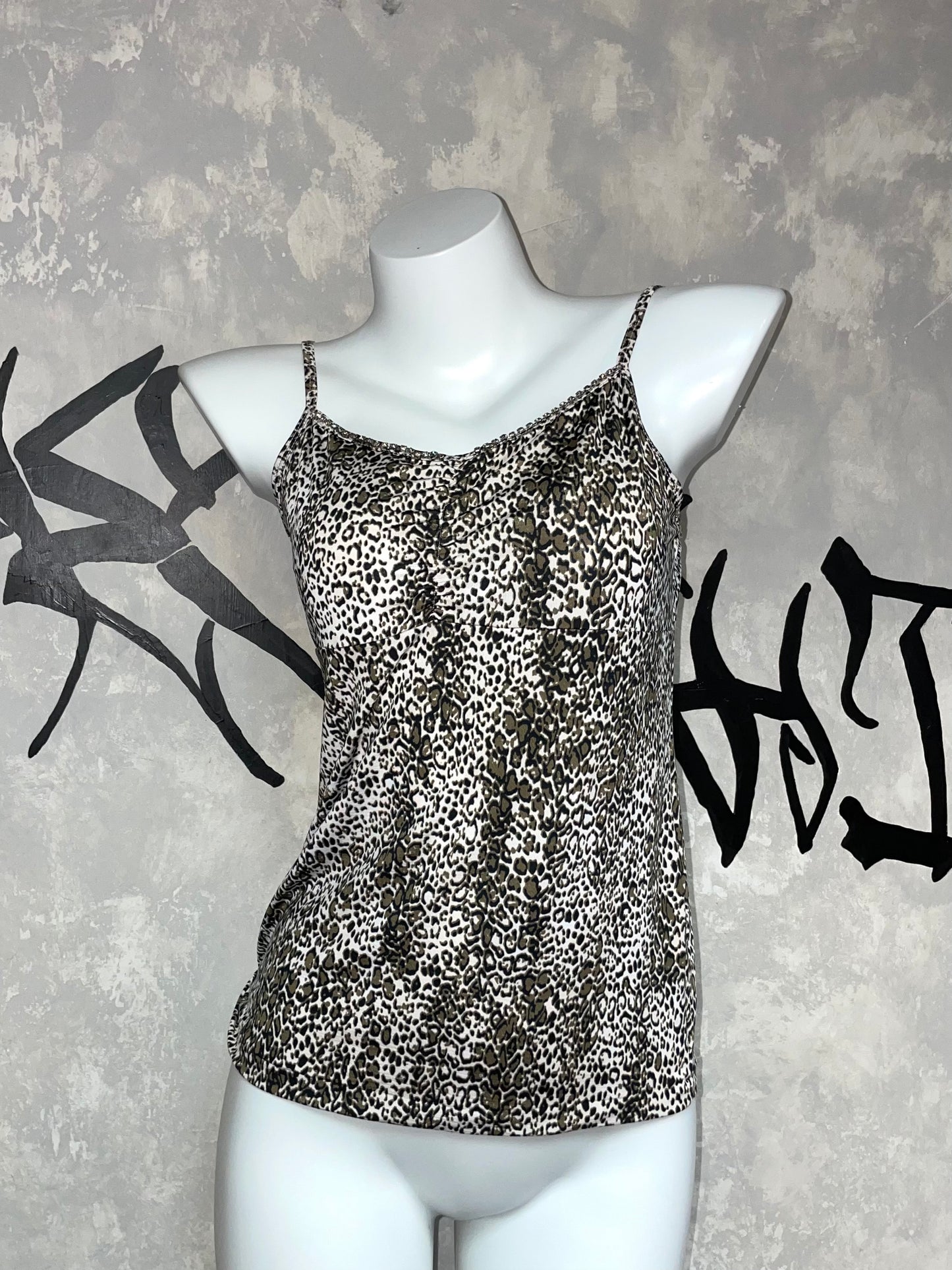 Leopard printed Y2K Vtg Top