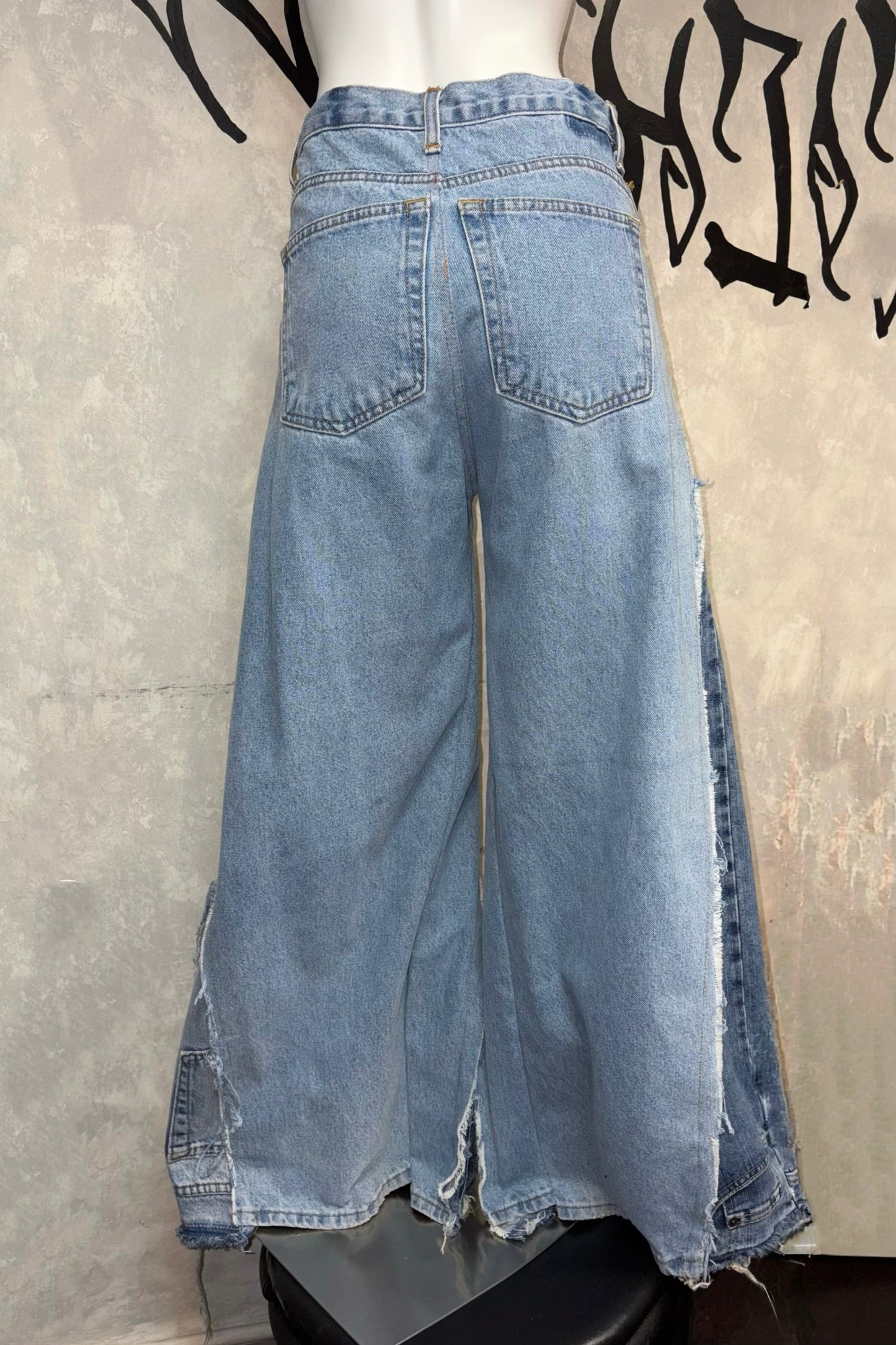 復古牛仔褲（三角款）29吋 #REJTRI051