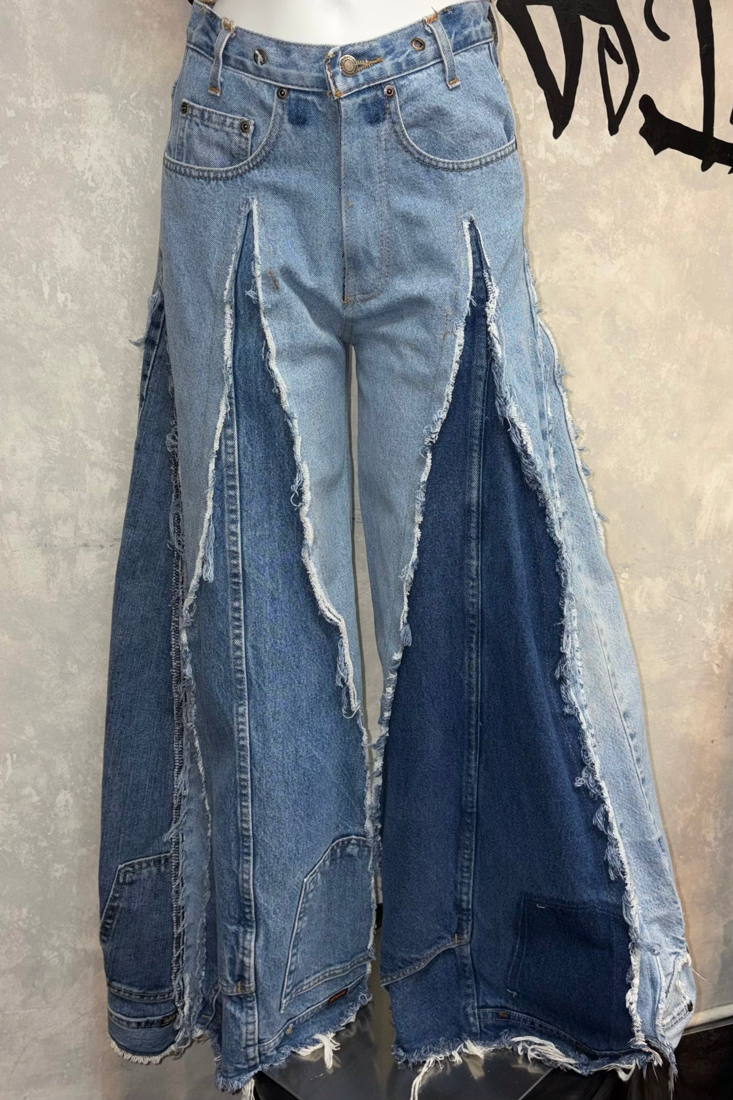 復古牛仔褲（三角款）29吋 #REJTRI051