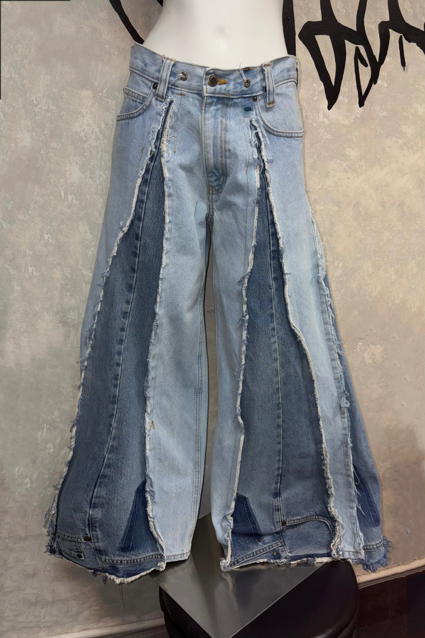 復古牛仔褲（三角款）31吋 #REJTRI052