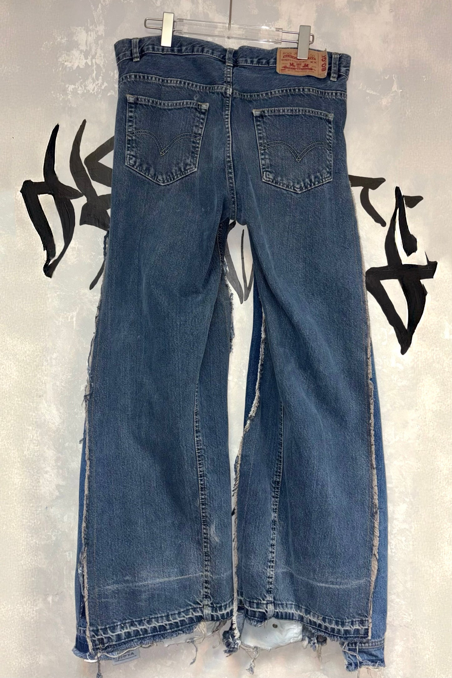 復古牛仔褲（三角款）36吋 #REJTRI056