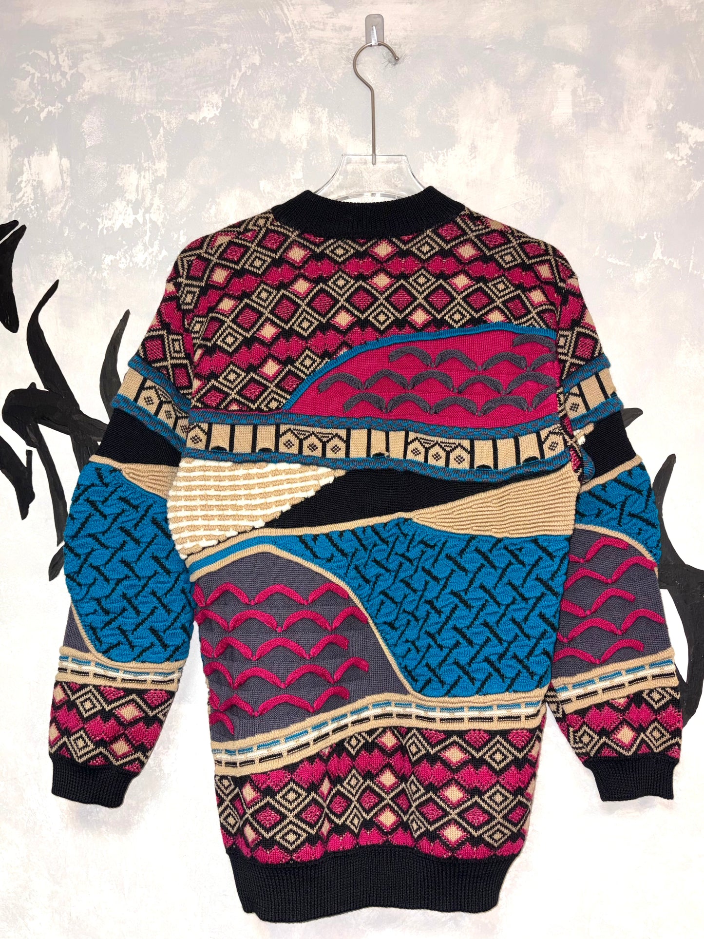 Coogi Style 3D Knitting Sweater