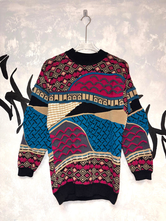 Coogi Style 3D Knitting Sweater